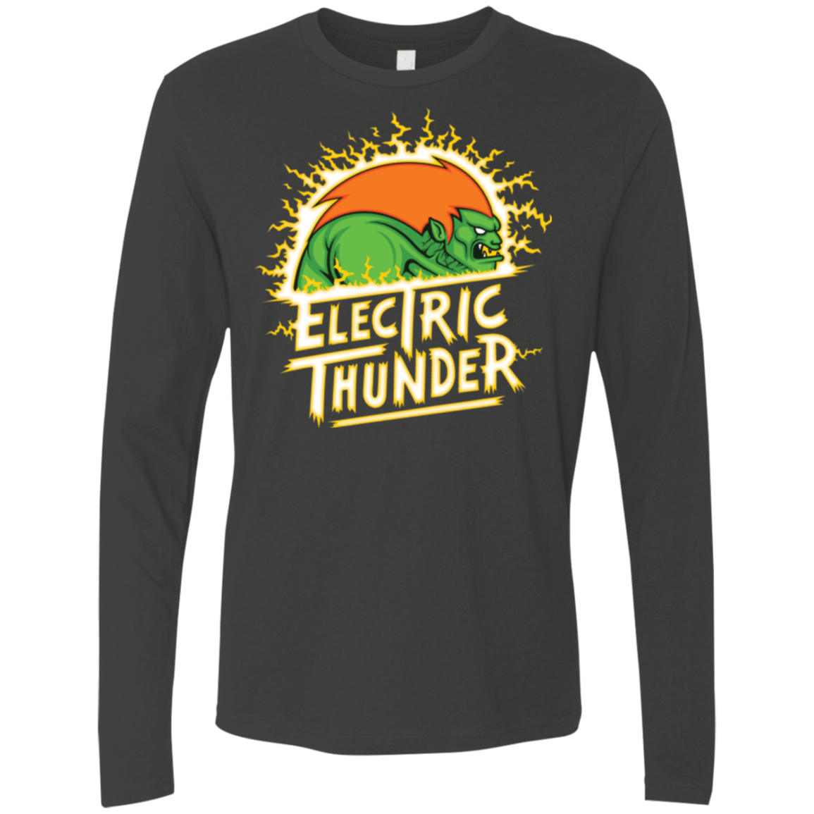 T-Shirts Heavy Metal / Small Electric Thunder Men's Premium Long Sleeve