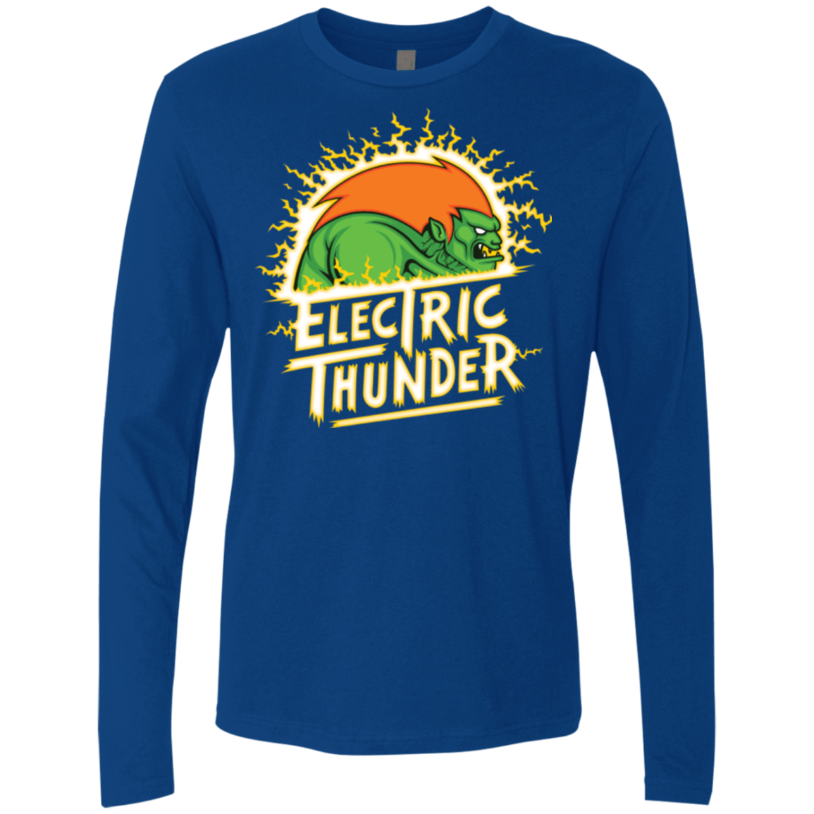 T-Shirts Royal / Small Electric Thunder Men's Premium Long Sleeve