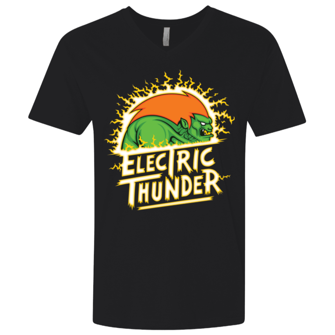 T-Shirts Black / X-Small Electric Thunder Men's Premium V-Neck