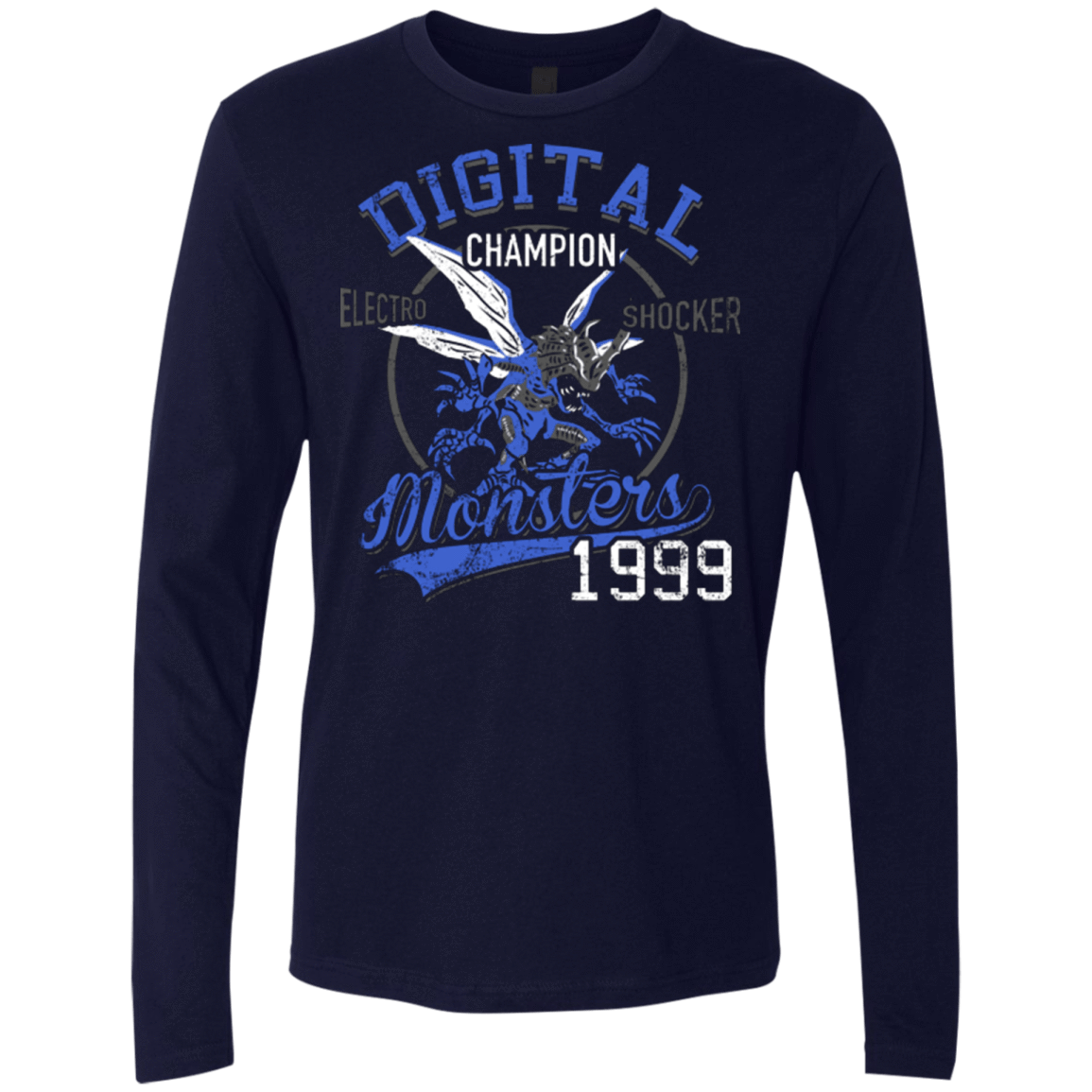 T-Shirts Midnight Navy / Small Electro Shocker Men's Premium Long Sleeve