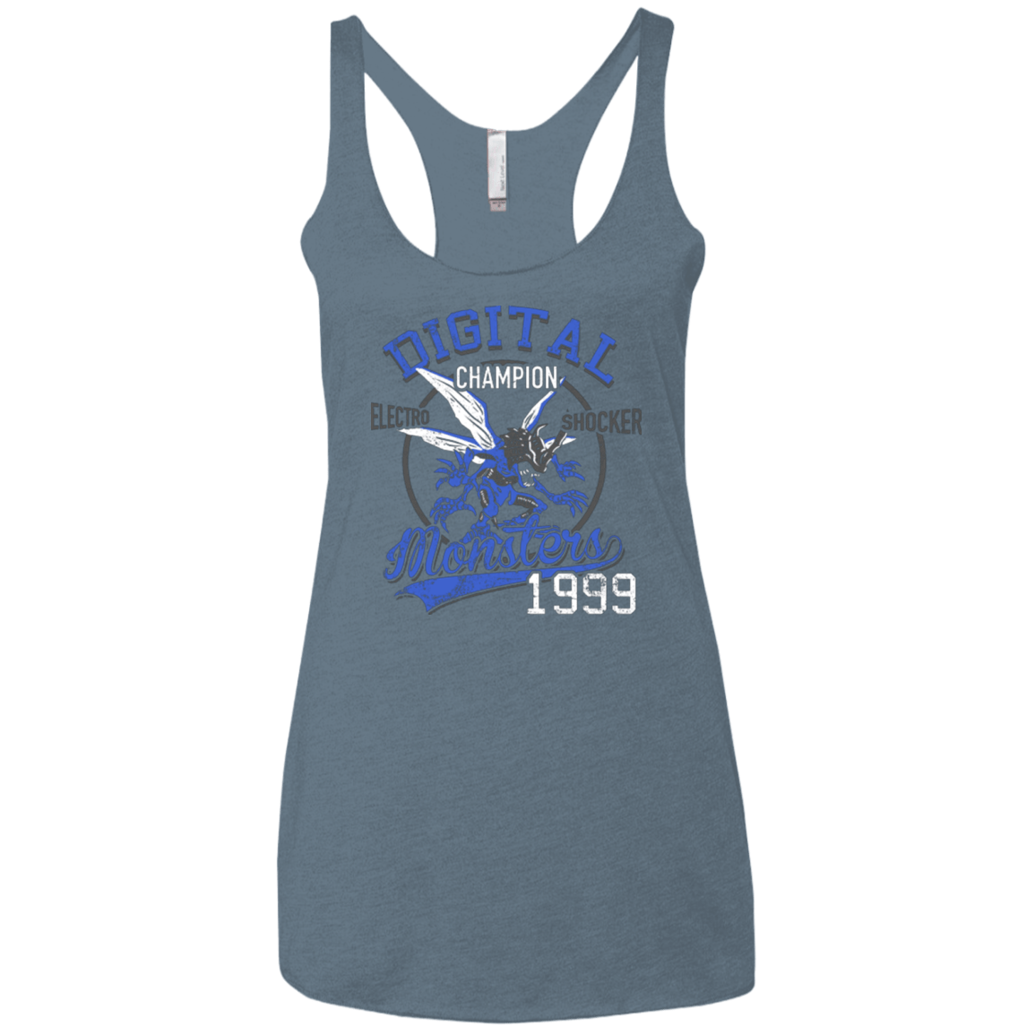 T-Shirts Indigo / X-Small Electro Shocker Women's Triblend Racerback Tank