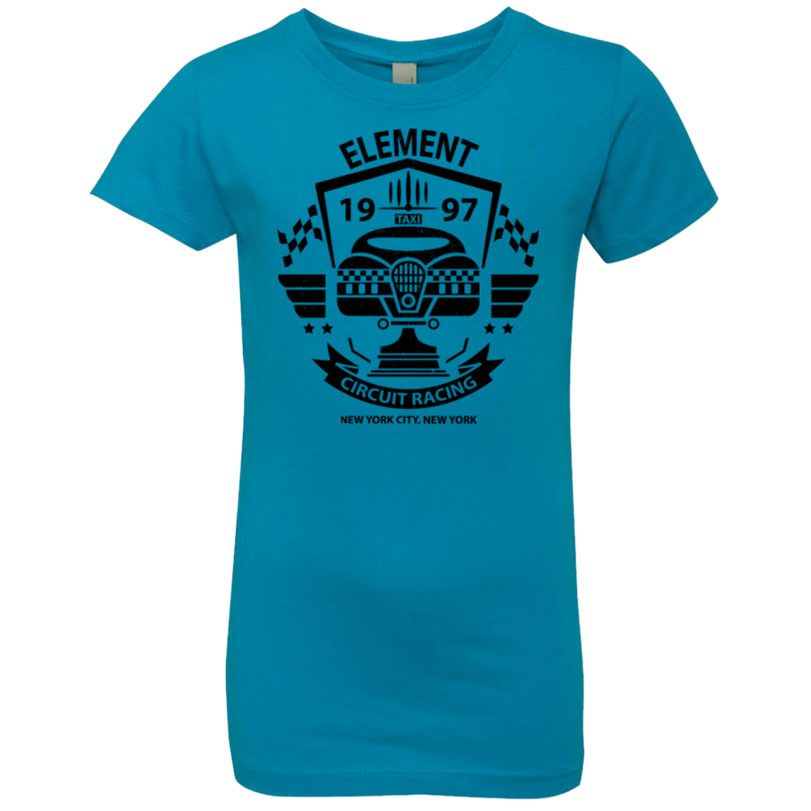 T-Shirts Turquoise / YXS Element Circuit Girls Premium T-Shirt