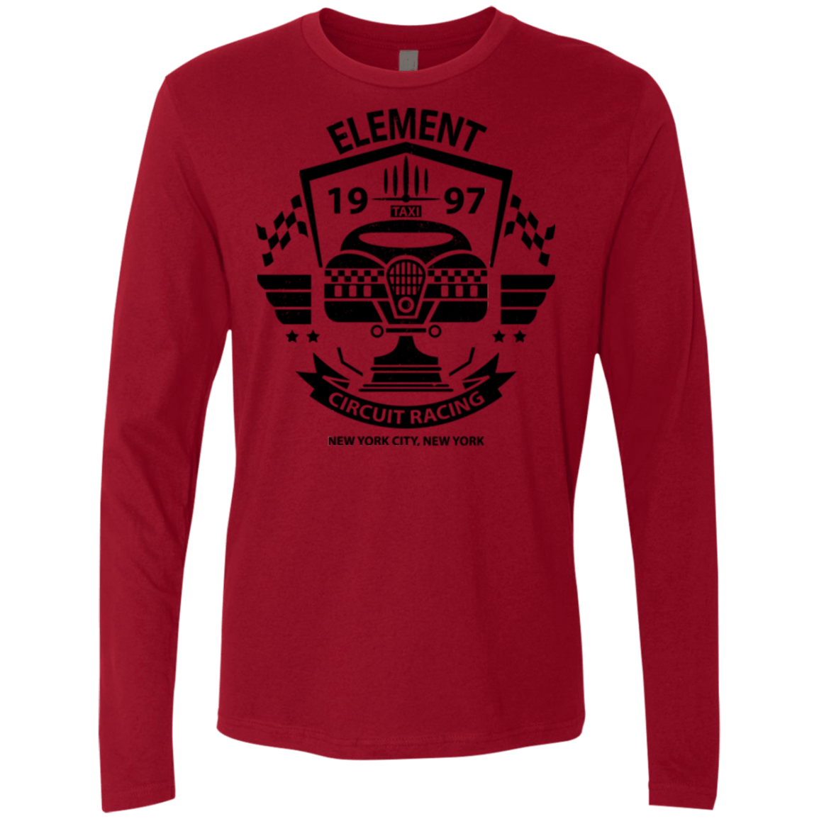 T-Shirts Cardinal / Small Element Circuit Men's Premium Long Sleeve