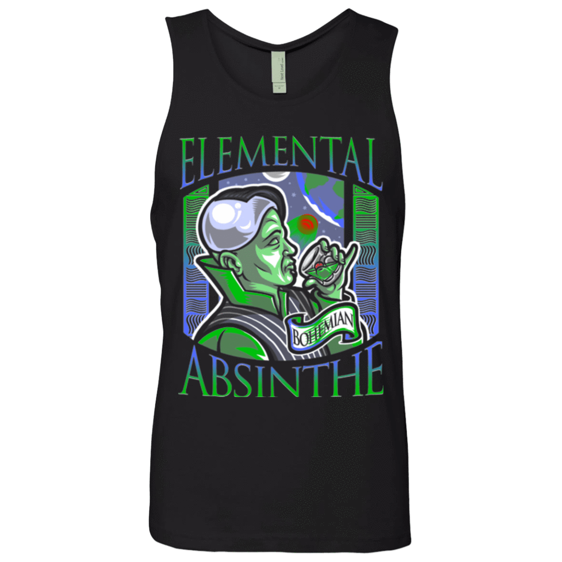 T-Shirts Black / Small Elemental Absinthe Men's Premium Tank Top