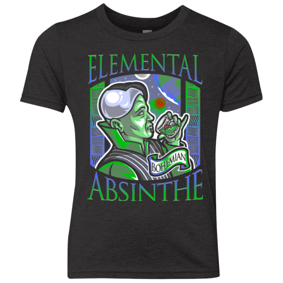 T-Shirts Vintage Black / YXS Elemental Absinthe Youth Triblend T-Shirt