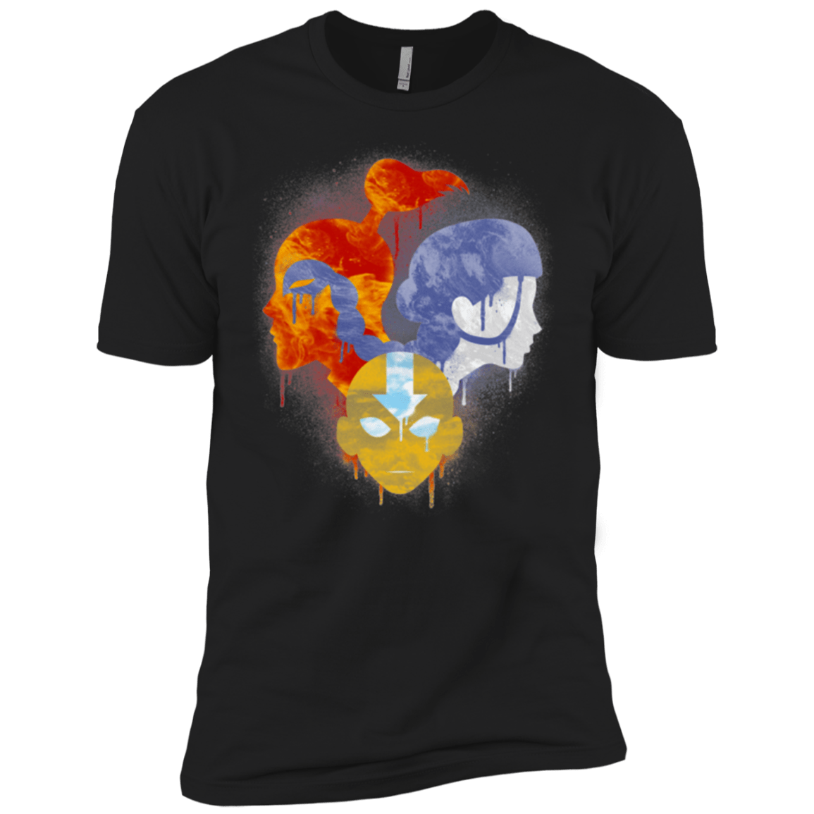 T-Shirts Black / YXS Elemental Love Triangle Boys Premium T-Shirt