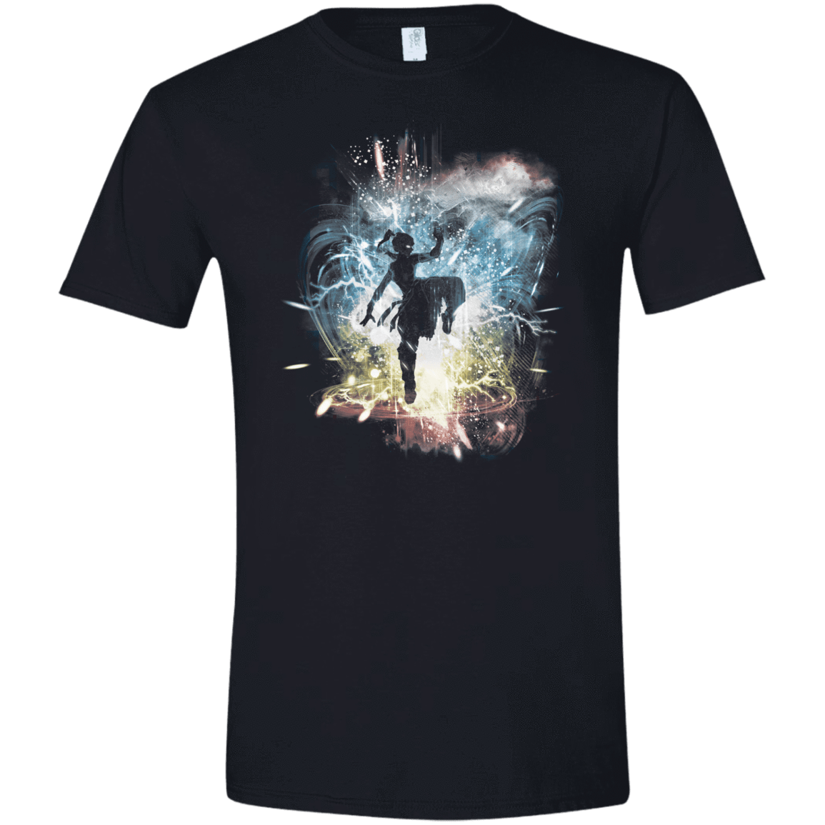 T-Shirts Black / X-Small Elemental Storm-Korra Men's Semi-Fitted Softstyle