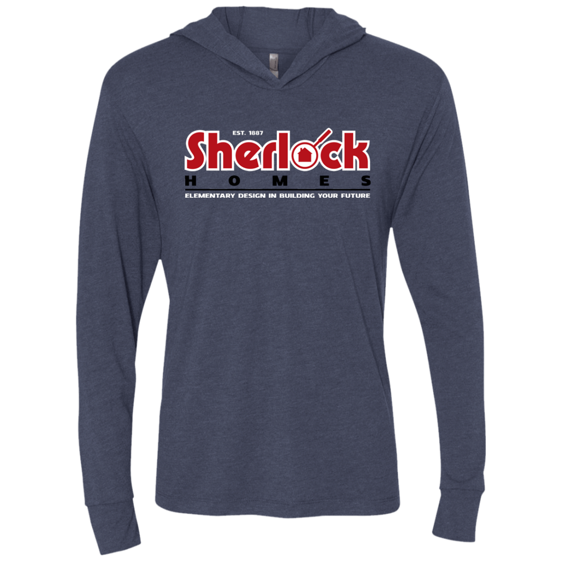 T-Shirts Vintage Navy / X-Small Elementary Design Triblend Long Sleeve Hoodie Tee