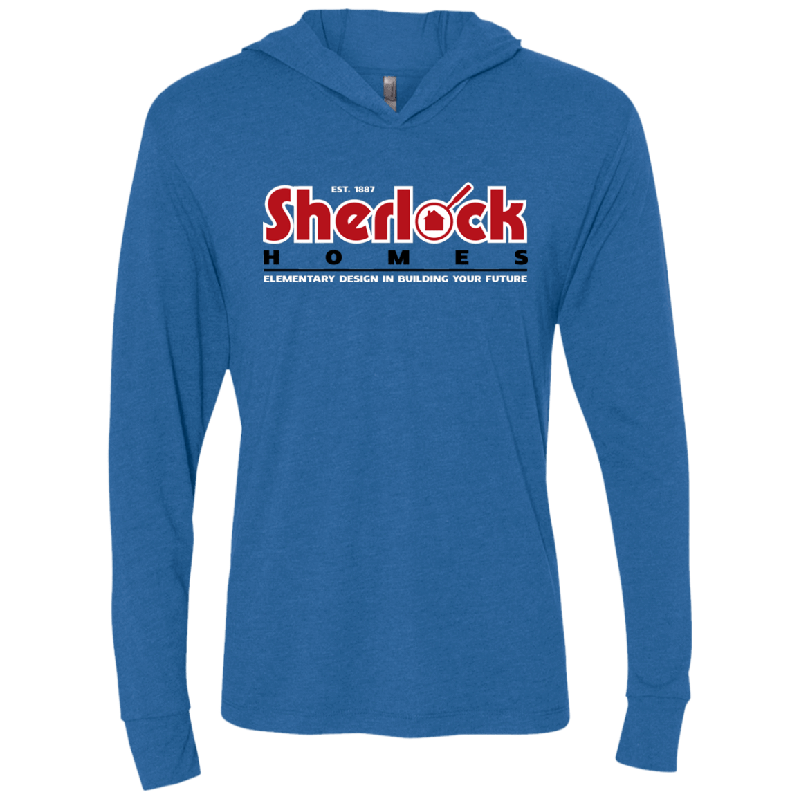 T-Shirts Vintage Royal / X-Small Elementary Design Triblend Long Sleeve Hoodie Tee