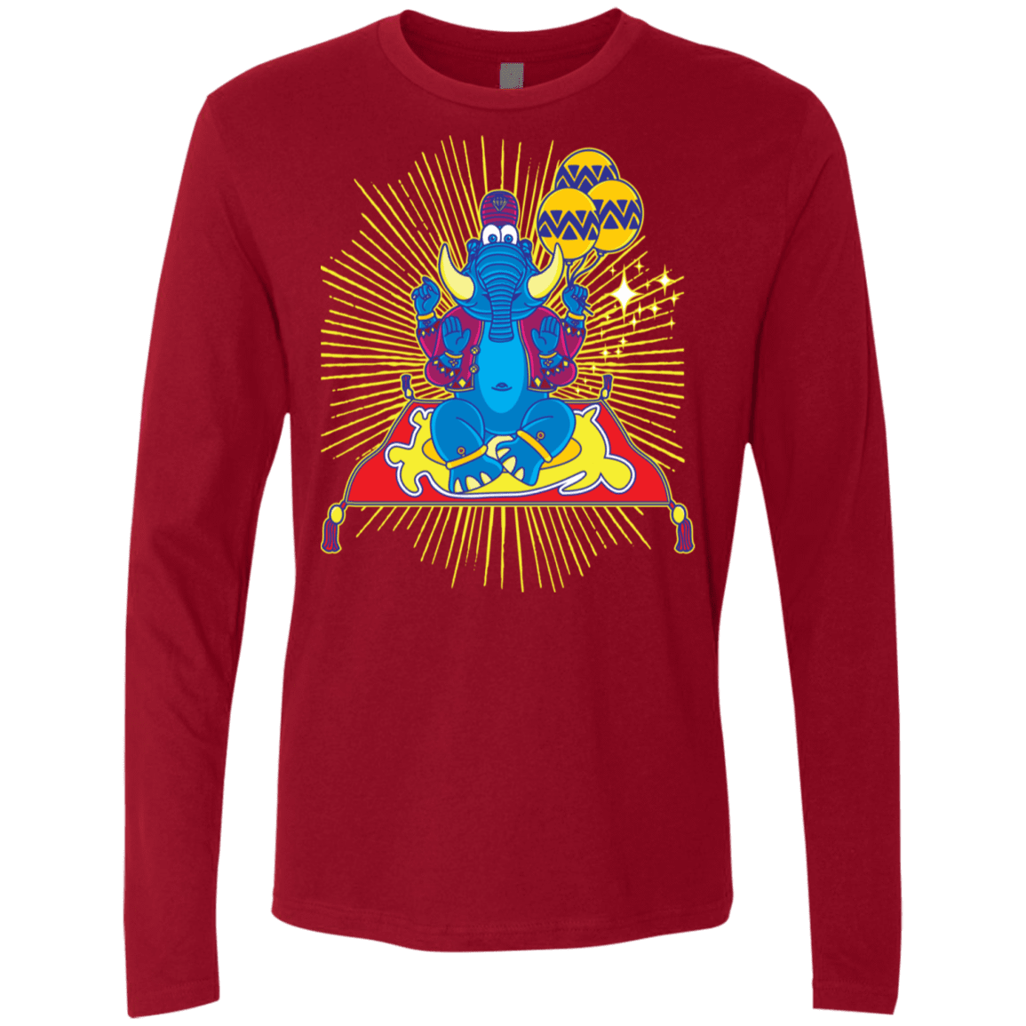 T-Shirts Cardinal / S Elephant God Men's Premium Long Sleeve
