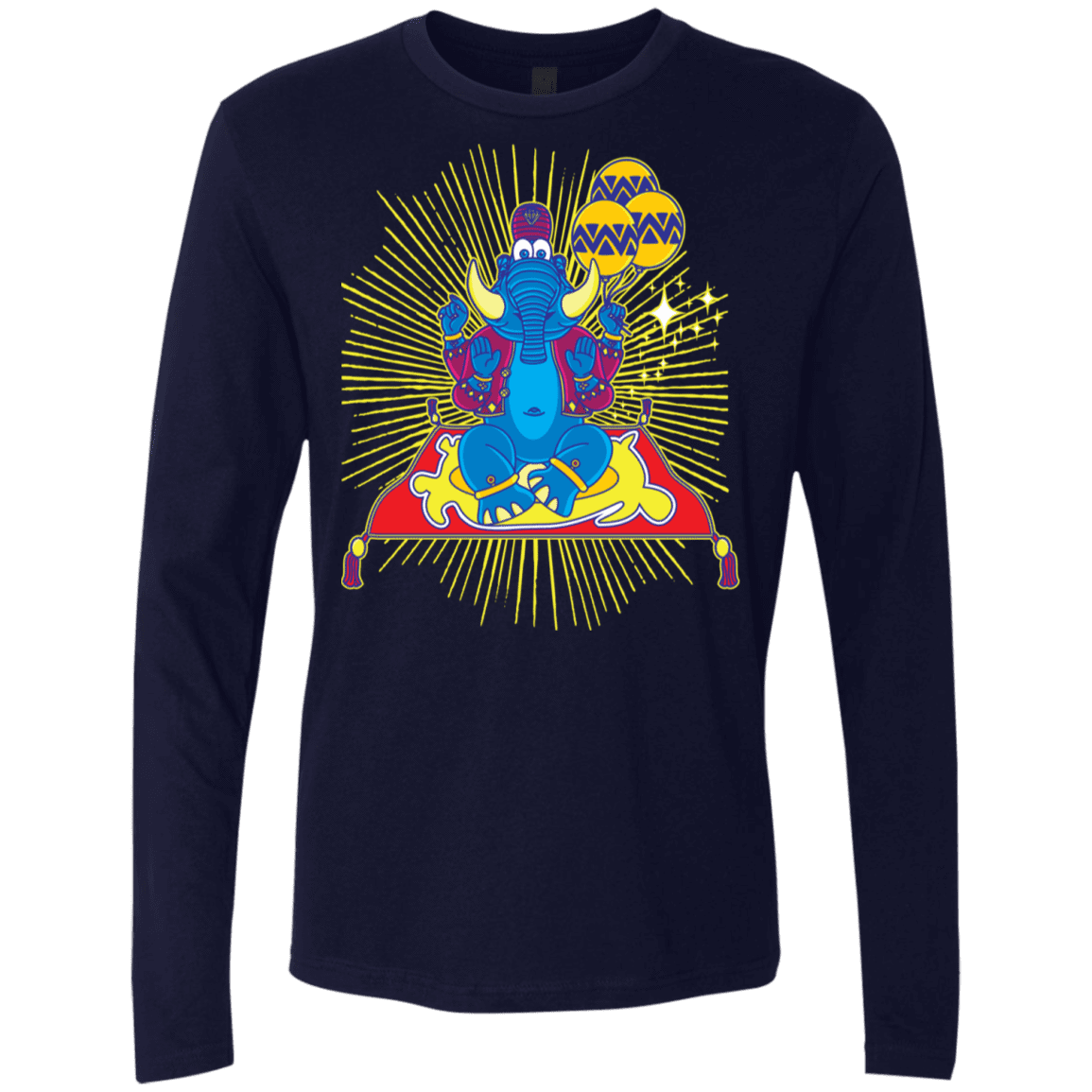 T-Shirts Midnight Navy / S Elephant God Men's Premium Long Sleeve