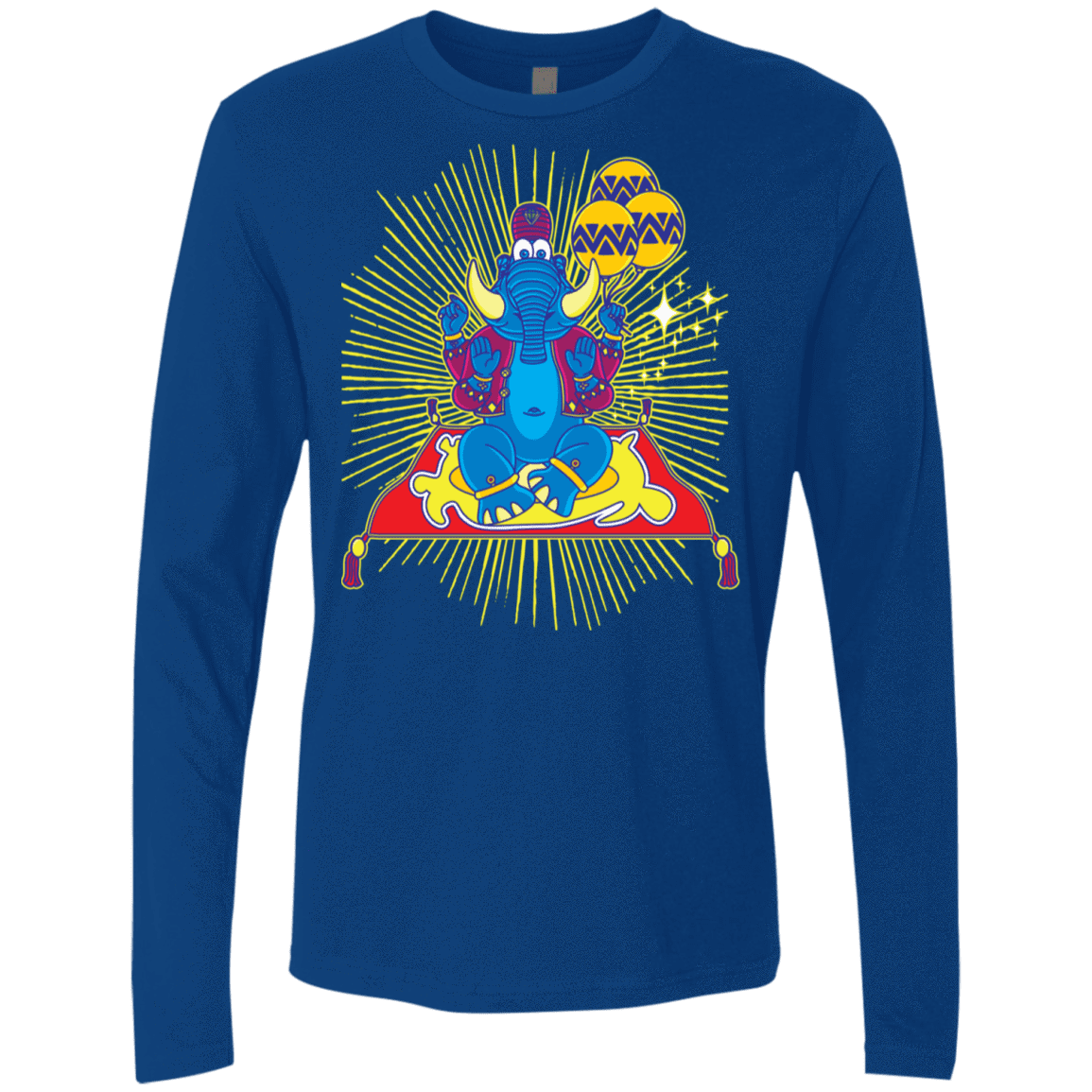 T-Shirts Royal / S Elephant God Men's Premium Long Sleeve