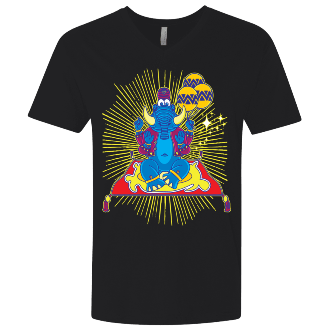 T-Shirts Black / X-Small Elephant God Men's Premium V-Neck