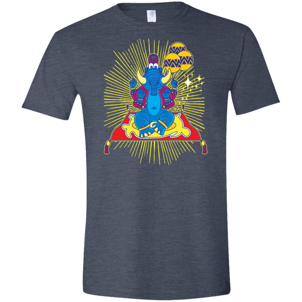 T-Shirts Heather Navy / S Elephant God Men's Semi-Fitted Softstyle