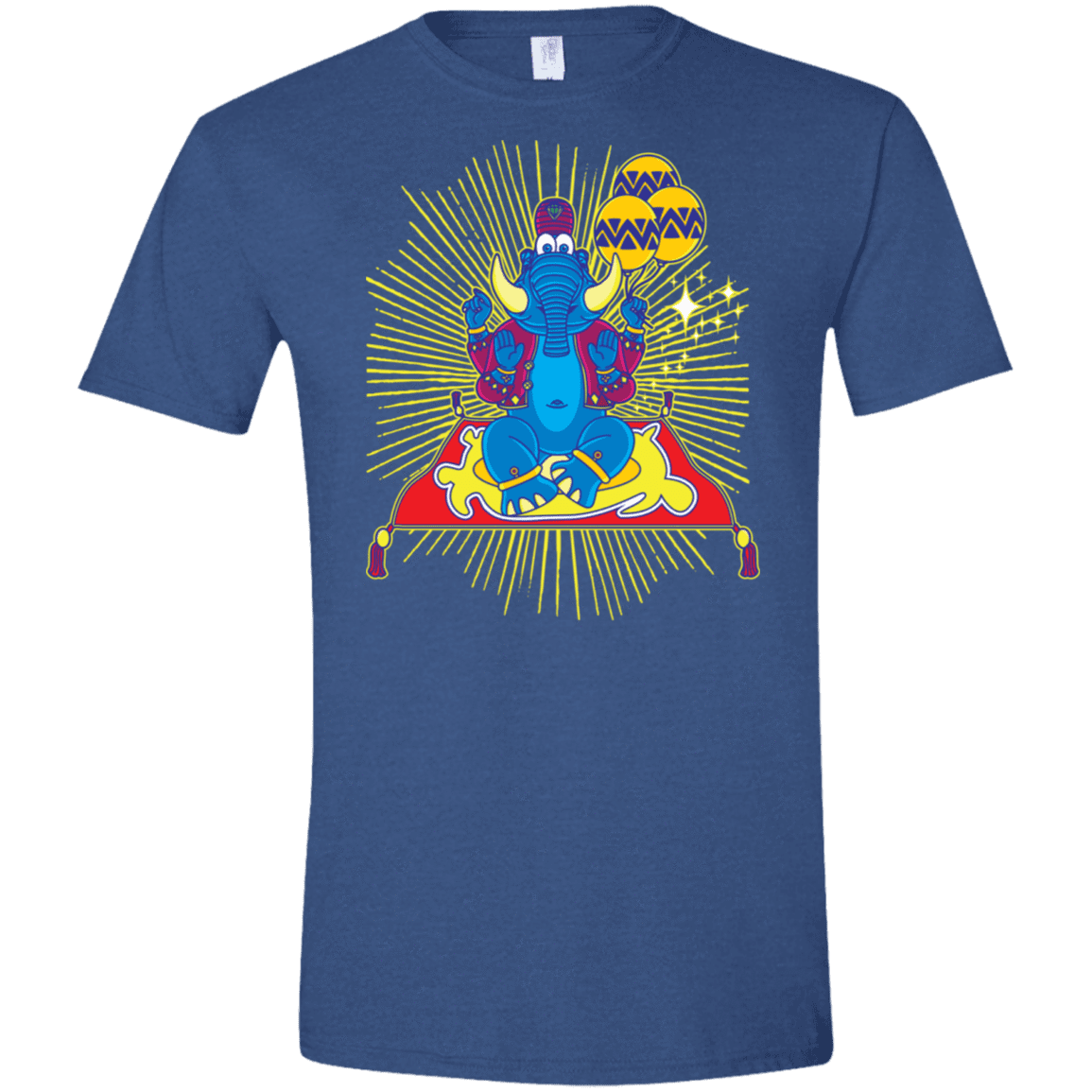 T-Shirts Heather Royal / X-Small Elephant God Men's Semi-Fitted Softstyle