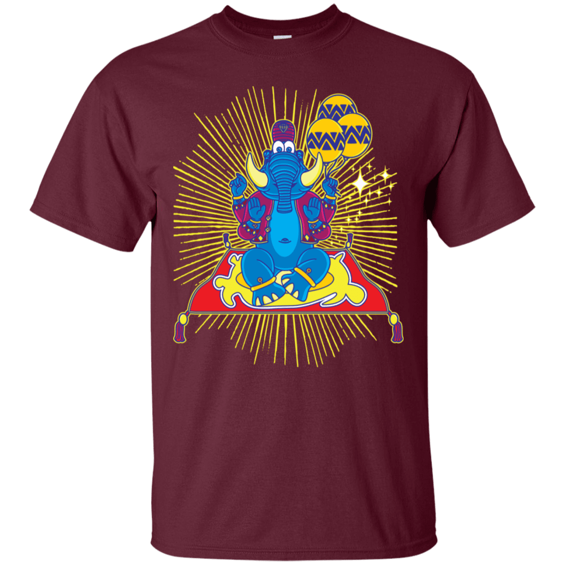 T-Shirts Maroon / S Elephant God T-Shirt