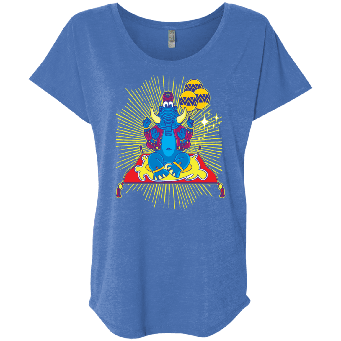 T-Shirts Vintage Royal / X-Small Elephant God Triblend Dolman Sleeve