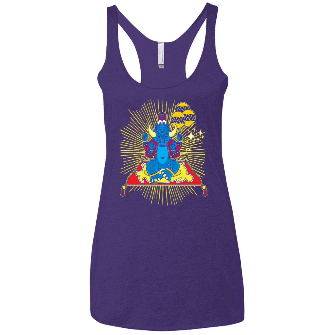T-Shirts Purple Rush / X-Small Elephant God Women's Triblend Racerback Tank