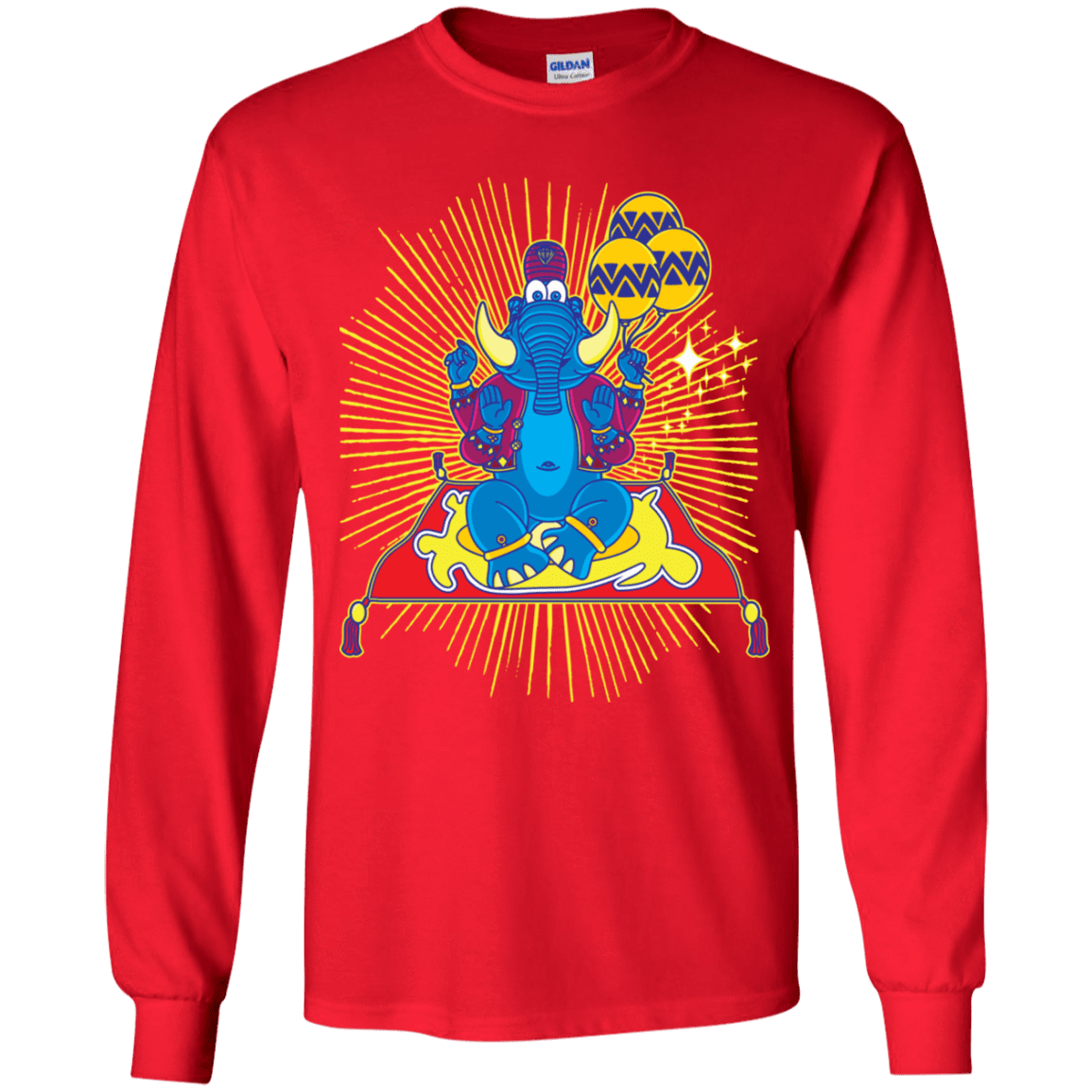 T-Shirts Red / YS Elephant God Youth Long Sleeve T-Shirt