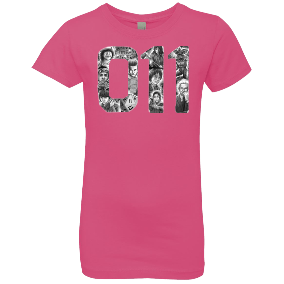 T-Shirts Hot Pink / YXS Eleven Girls Premium T-Shirt