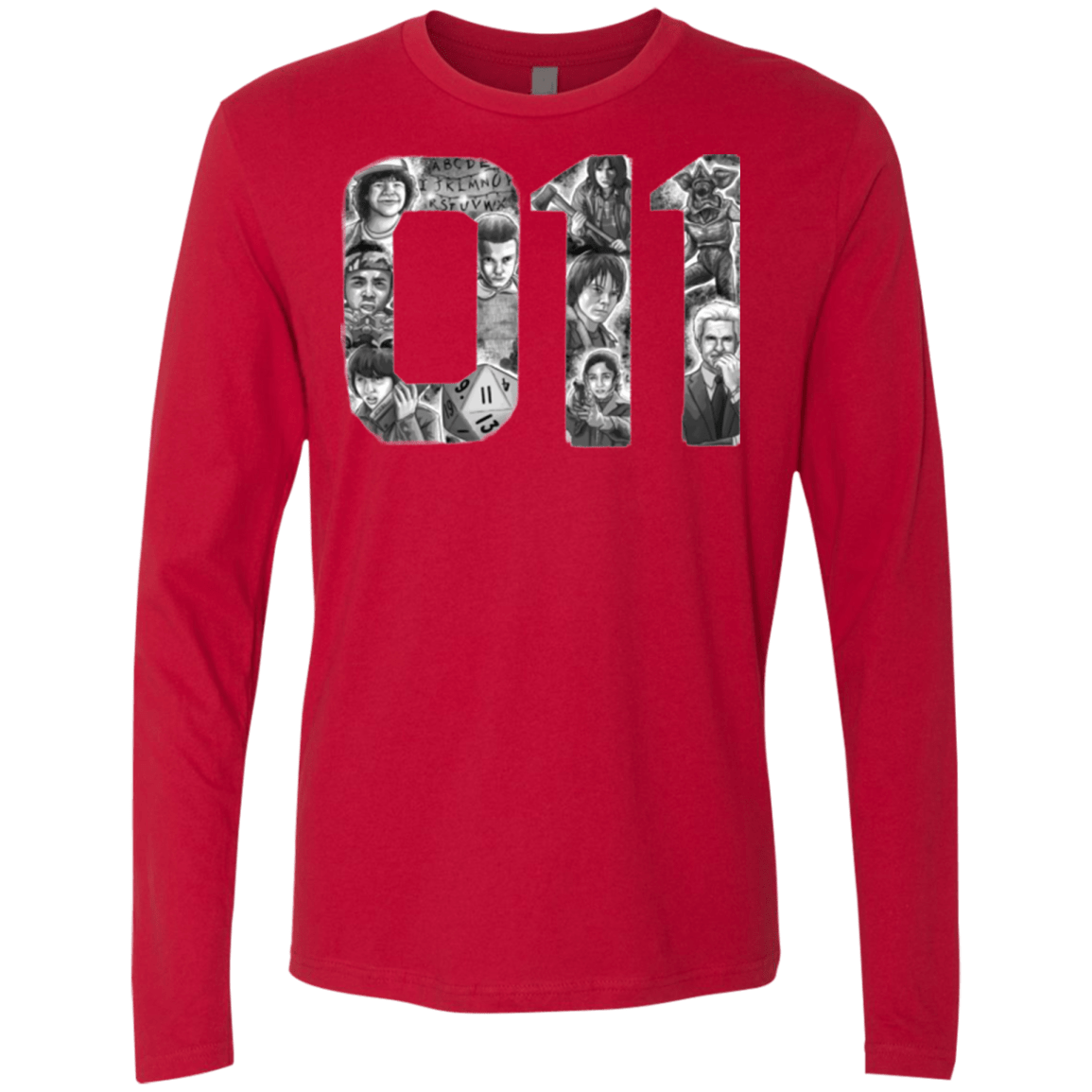 T-Shirts Red / Small Eleven Men's Premium Long Sleeve
