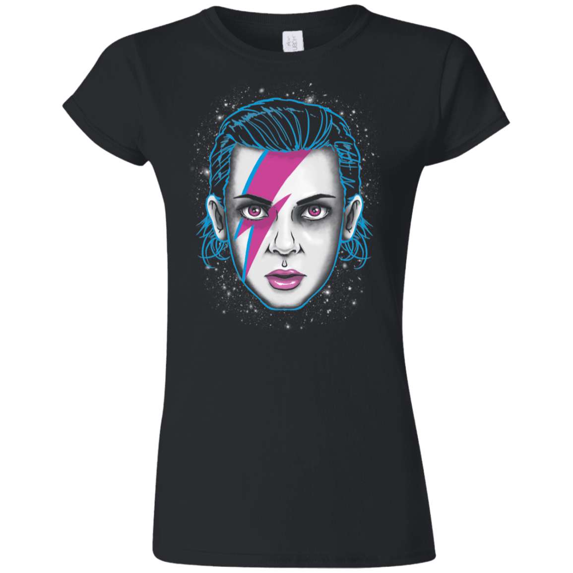 T-Shirts Black / S Eleven Space Junior Slimmer-Fit T-Shirt