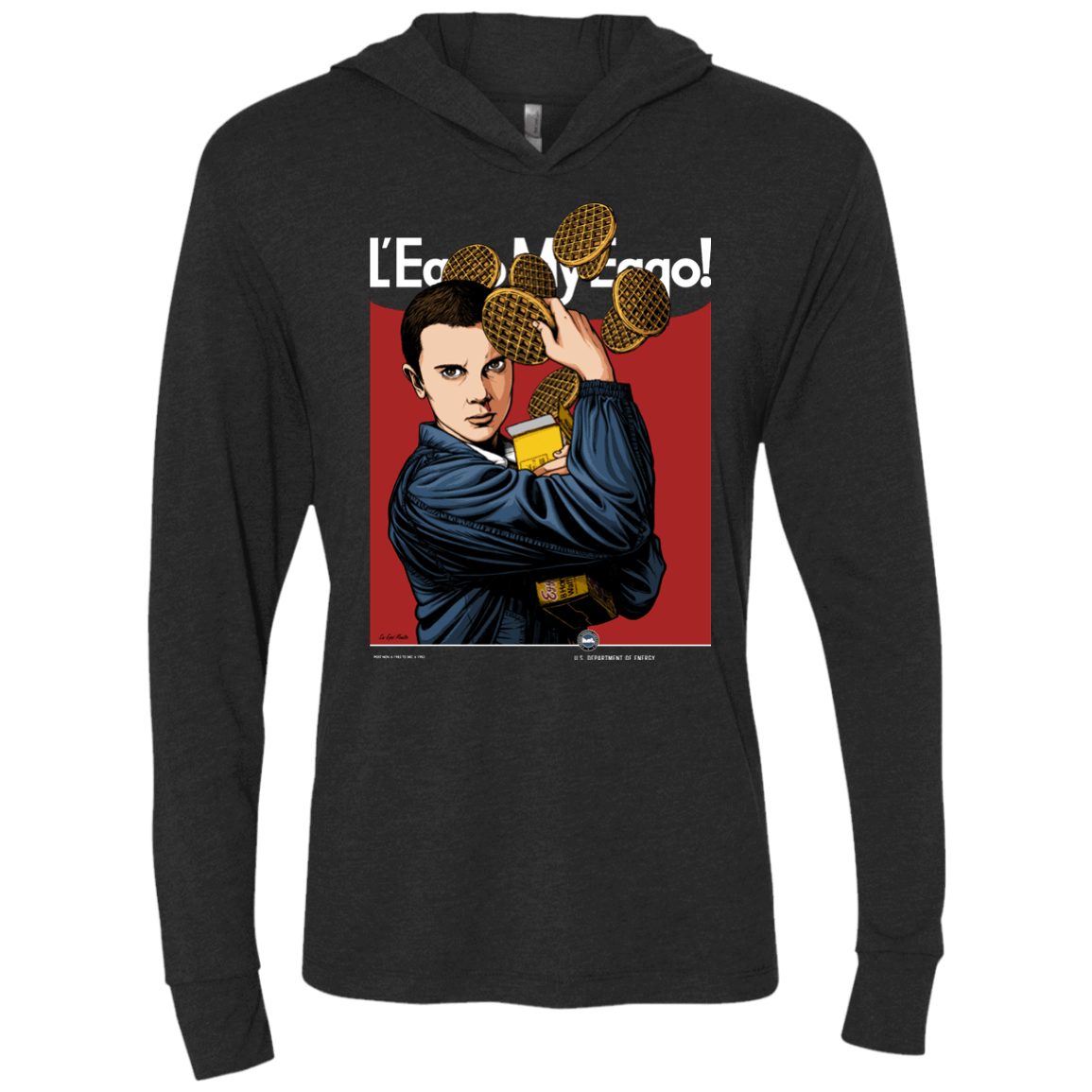 T-Shirts Vintage Black / X-Small Eleven Triblend Long Sleeve Hoodie Tee