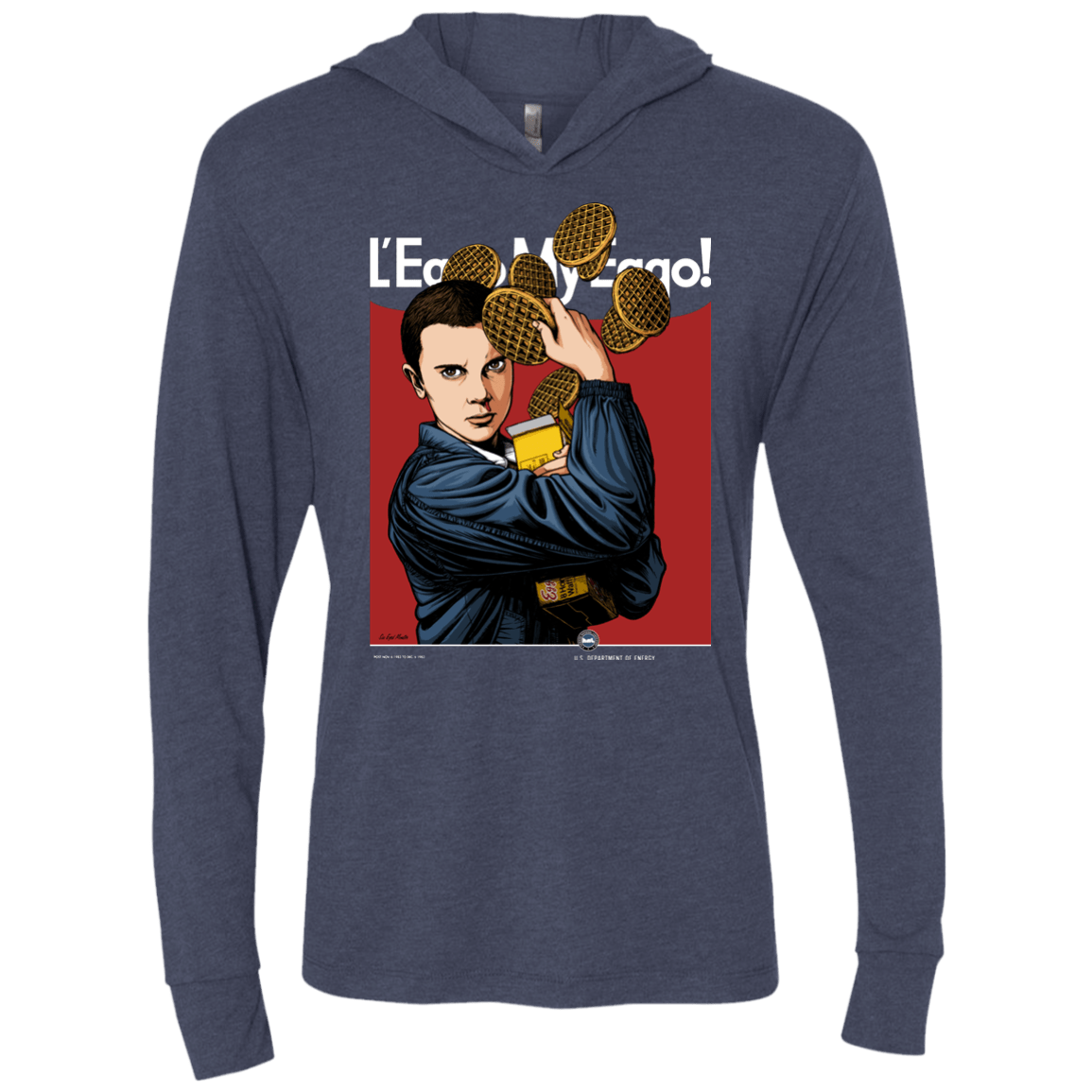 T-Shirts Vintage Navy / X-Small Eleven Triblend Long Sleeve Hoodie Tee