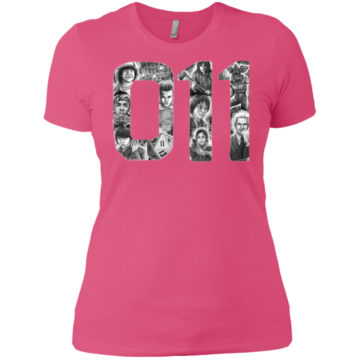 T-Shirts Hot Pink / X-Small Eleven Women's Premium T-Shirt