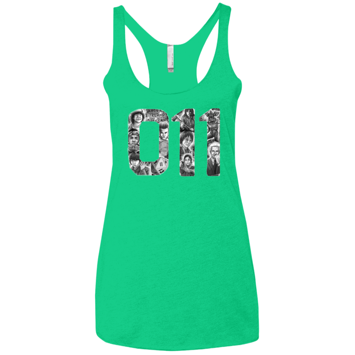 T-Shirts Envy / X-Small Eleven Women's Triblend Racerback Tank