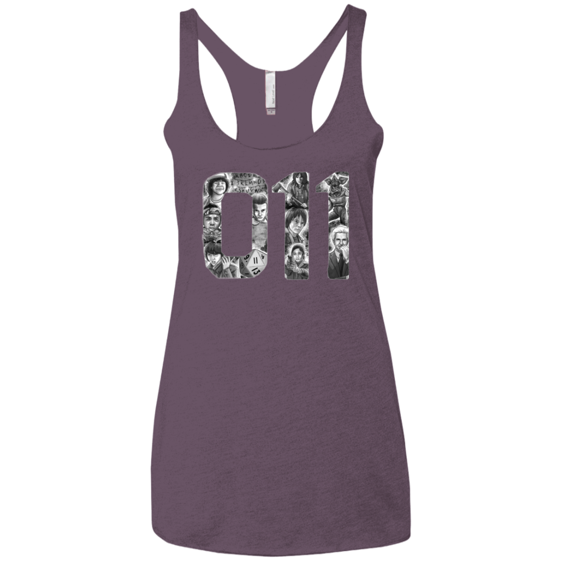 T-Shirts Vintage Purple / X-Small Eleven Women's Triblend Racerback Tank