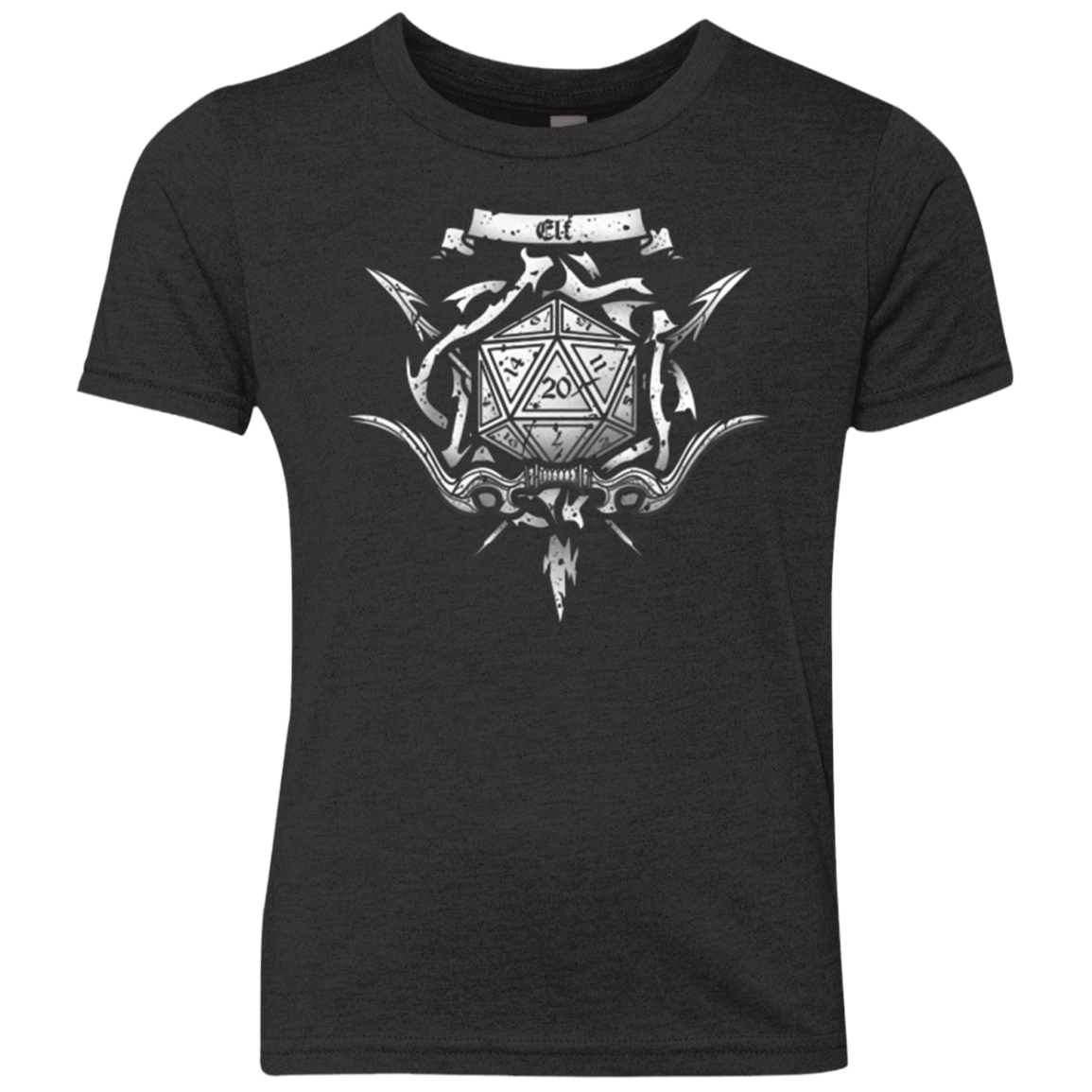 T-Shirts Vintage Black / YXS Elf Crest Youth Triblend T-Shirt