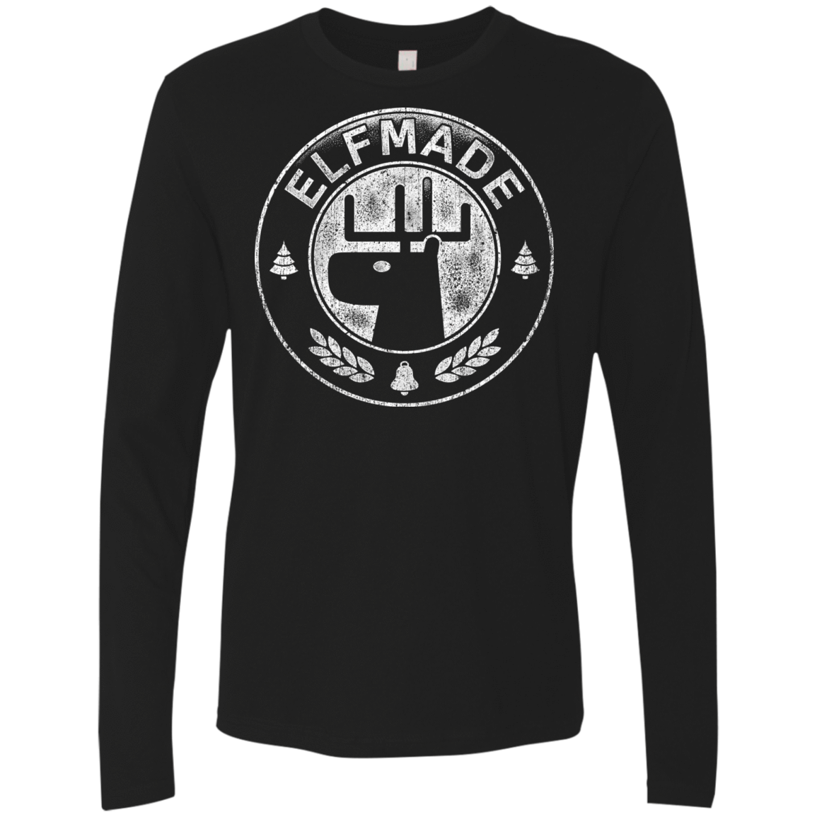T-Shirts Black / Small Elf Made Men's Premium Long Sleeve