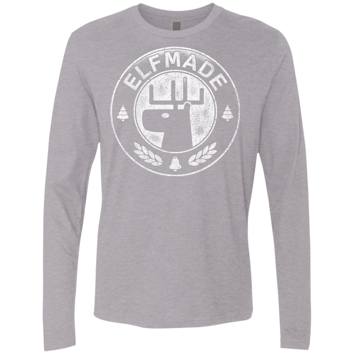T-Shirts Heather Grey / Small Elf Made Men's Premium Long Sleeve