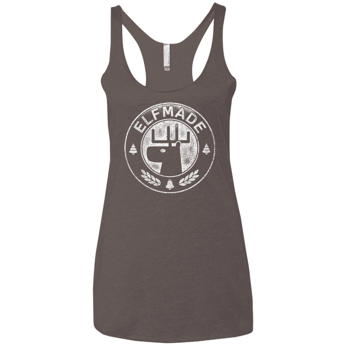 T-Shirts Macchiato / X-Small Elf Made Women's Triblend Racerback Tank