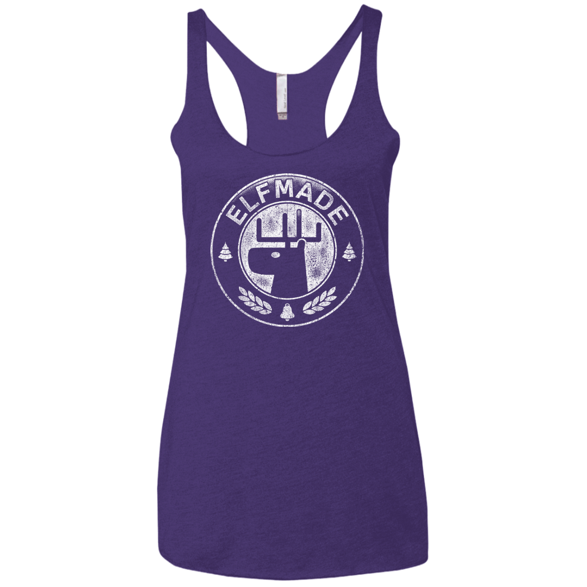 T-Shirts Purple / X-Small Elf Made Women's Triblend Racerback Tank