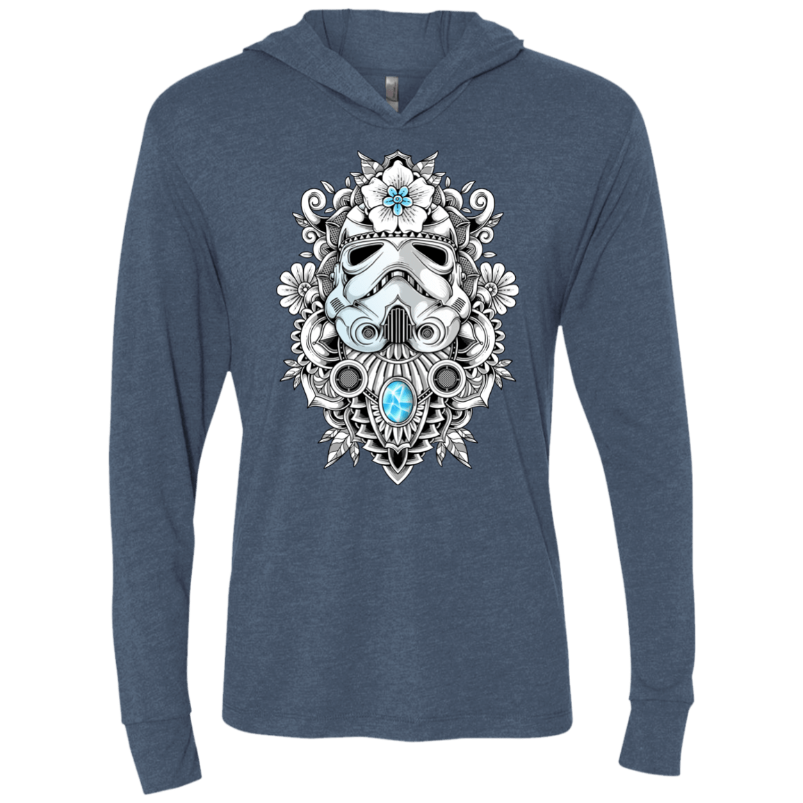 T-Shirts Indigo / X-Small Elite Soldier Triblend Long Sleeve Hoodie Tee