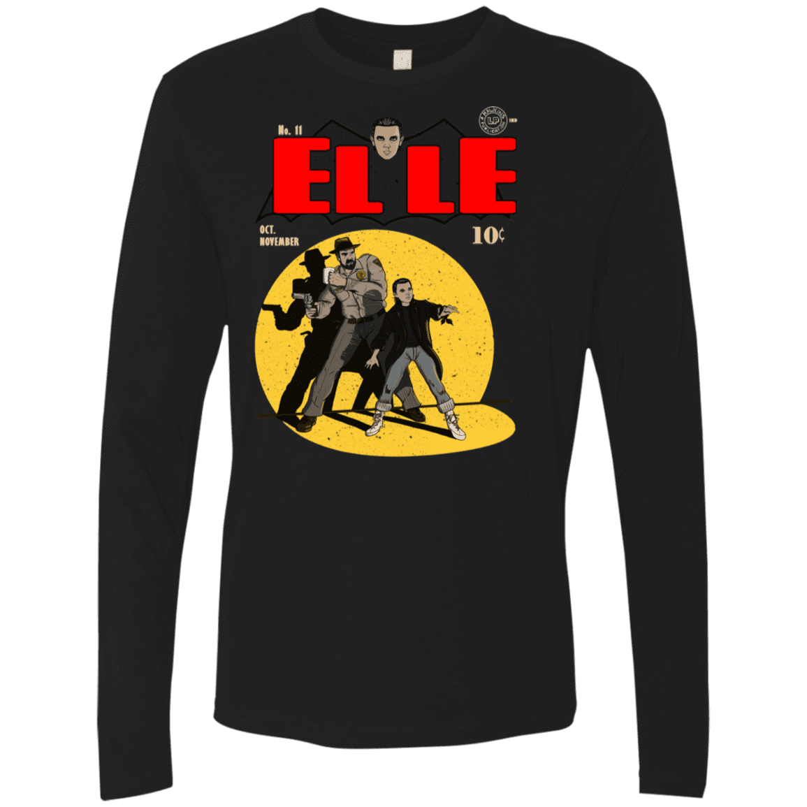 T-Shirts Black / S Elle N11 Men's Premium Long Sleeve