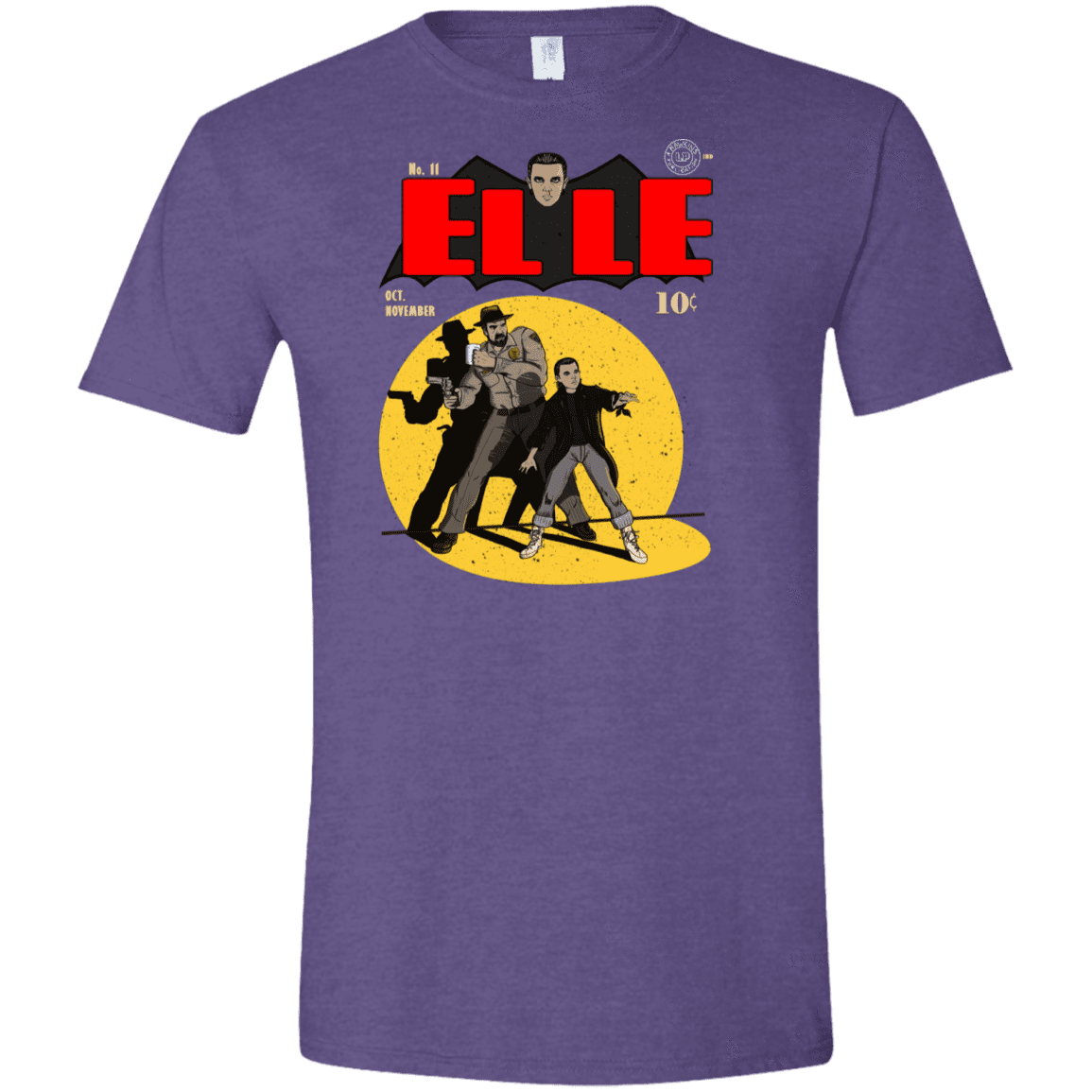 T-Shirts Heather Purple / S Elle N11 Men's Semi-Fitted Softstyle