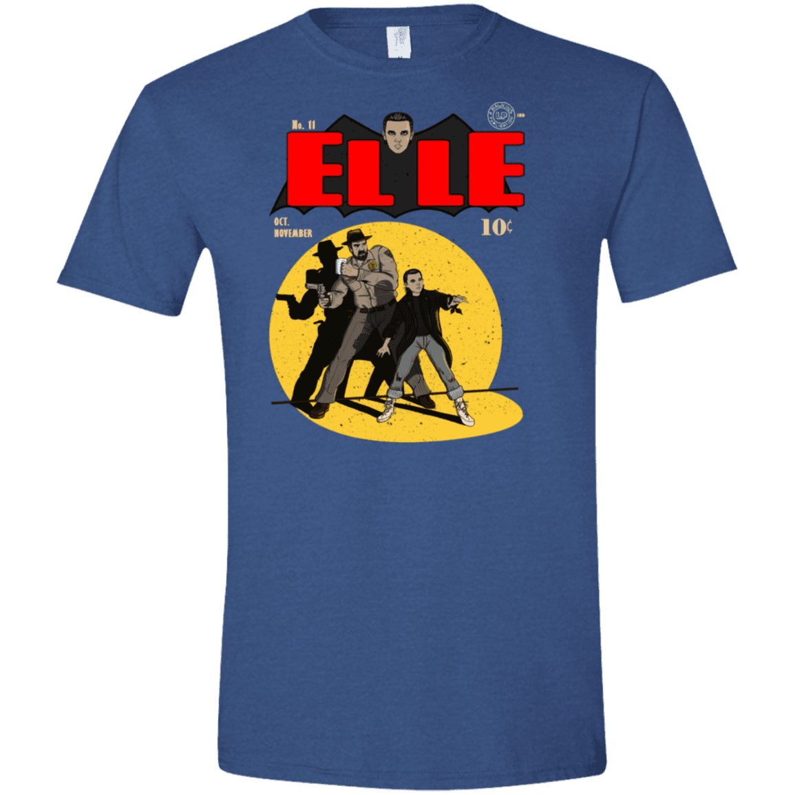 T-Shirts Heather Royal / X-Small Elle N11 Men's Semi-Fitted Softstyle