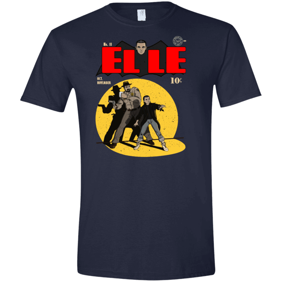 T-Shirts Navy / X-Small Elle N11 Men's Semi-Fitted Softstyle