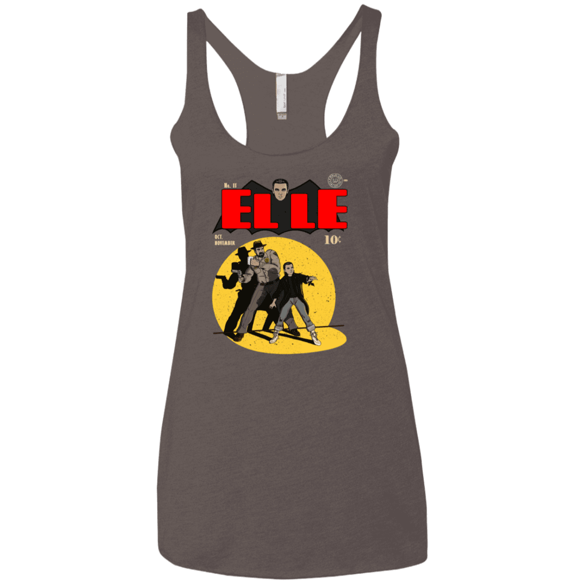 T-Shirts Macchiato / X-Small Elle N11 Women's Triblend Racerback Tank