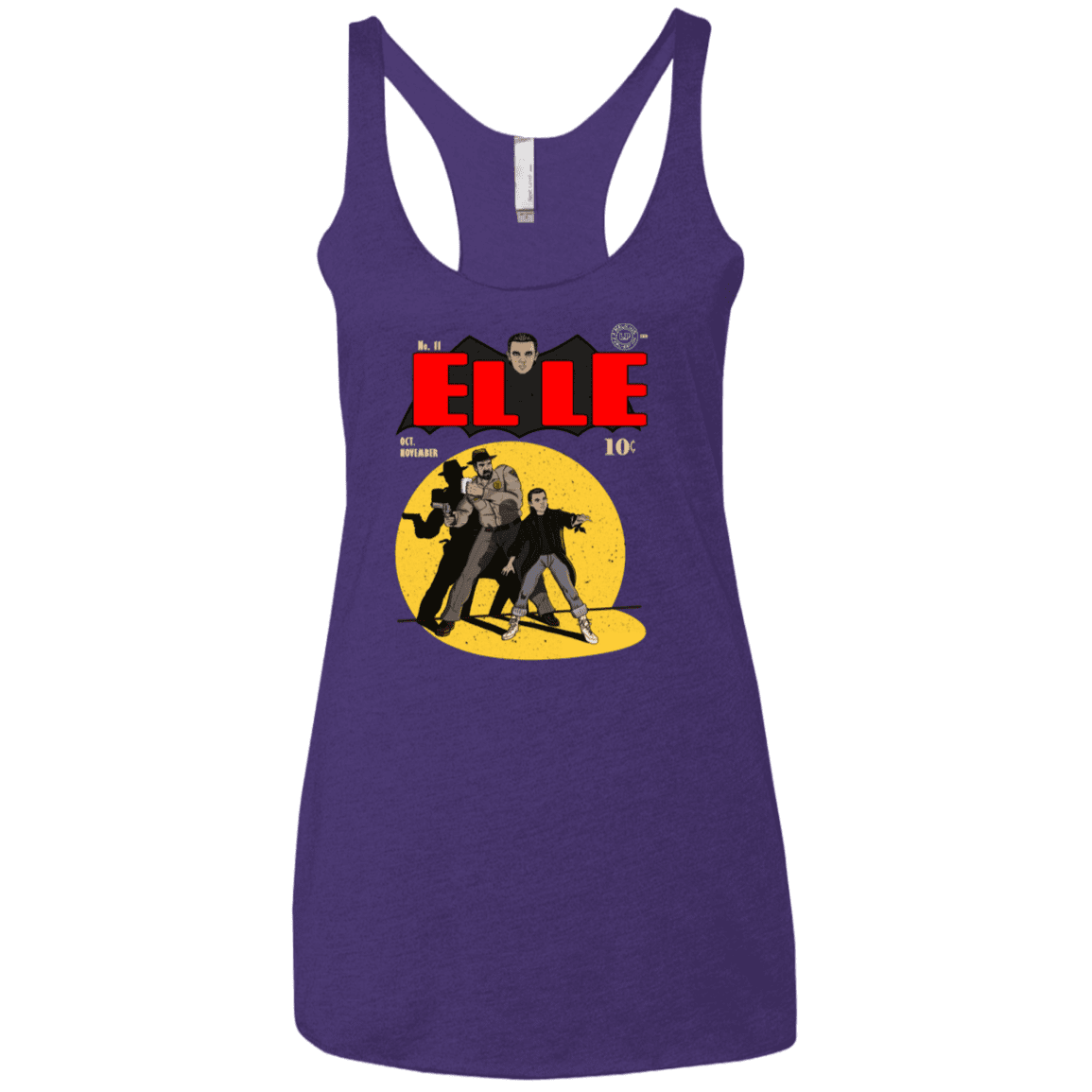 T-Shirts Purple Rush / X-Small Elle N11 Women's Triblend Racerback Tank