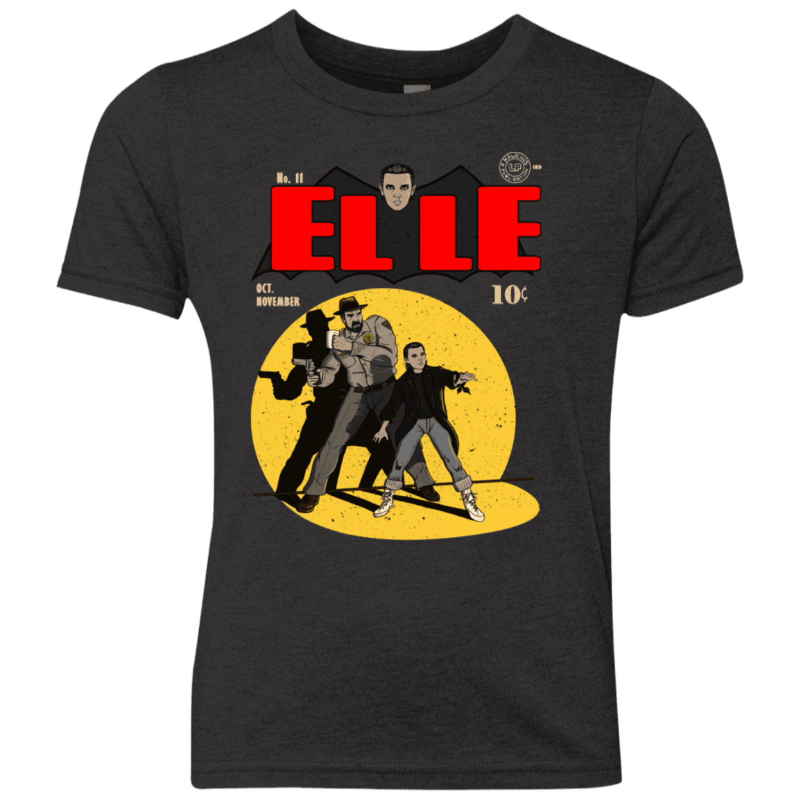 T-Shirts Vintage Black / YXS Elle N11 Youth Triblend T-Shirt