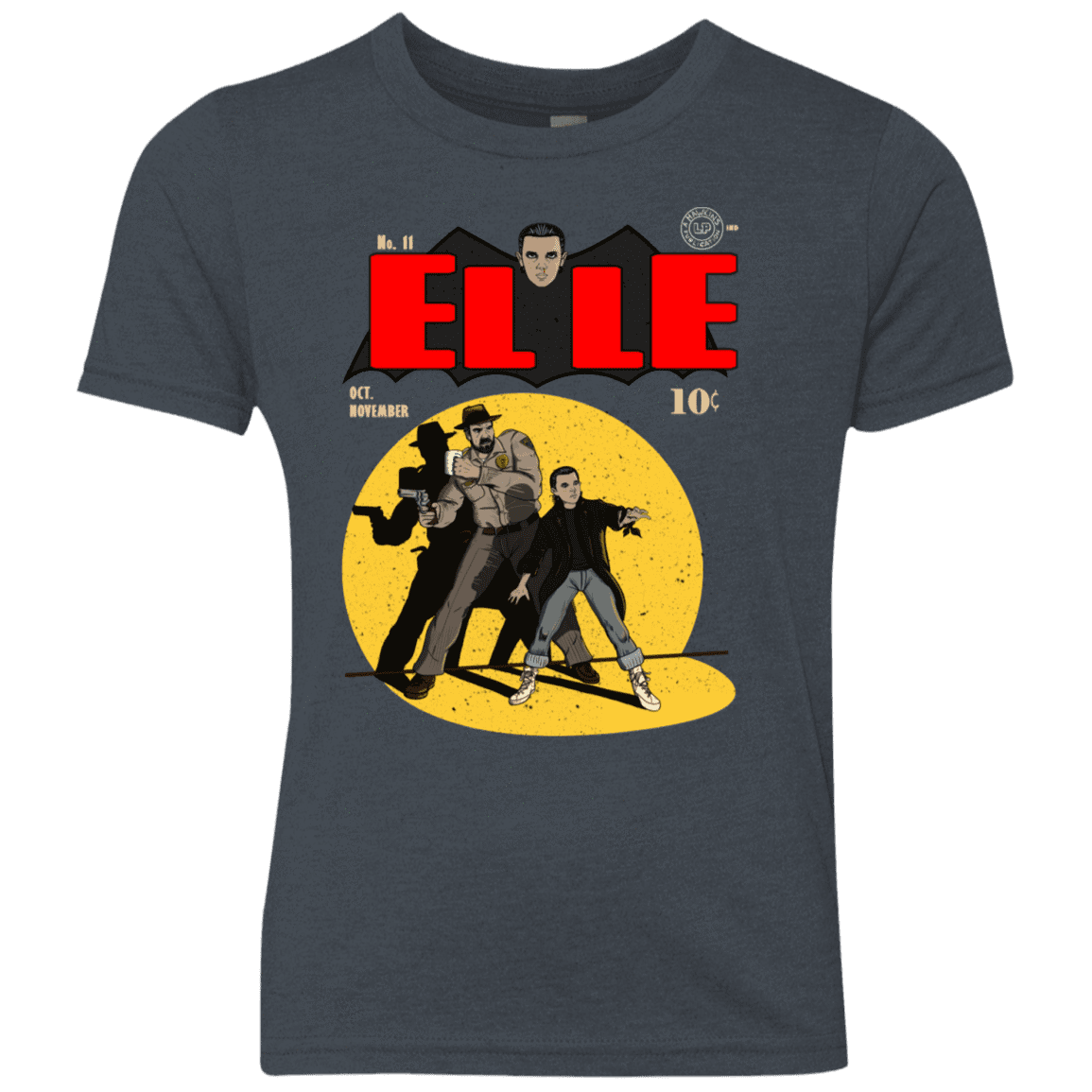 T-Shirts Vintage Navy / YXS Elle N11 Youth Triblend T-Shirt