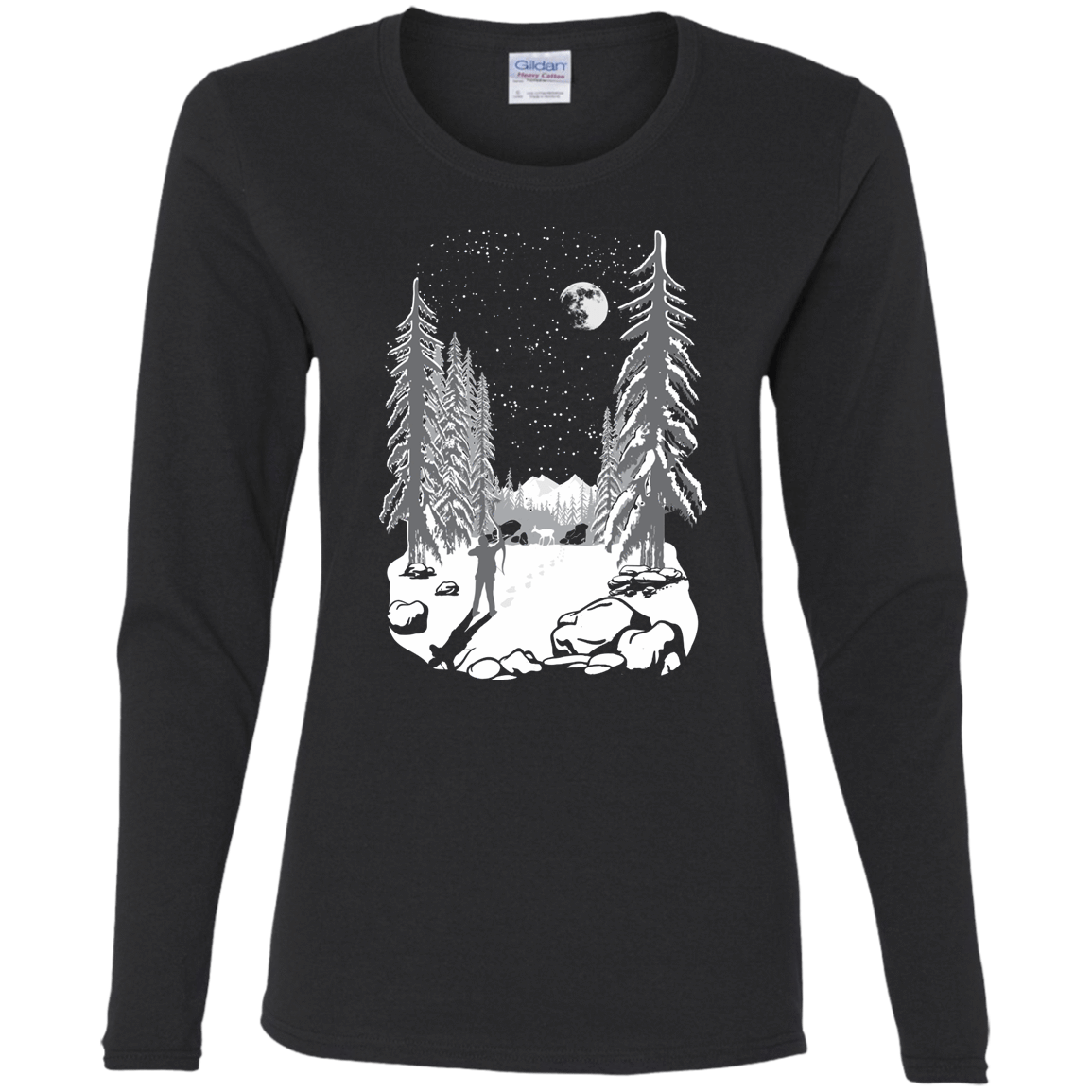 T-Shirts Black / S Ellie's Hunt Women's Long Sleeve T-Shirt