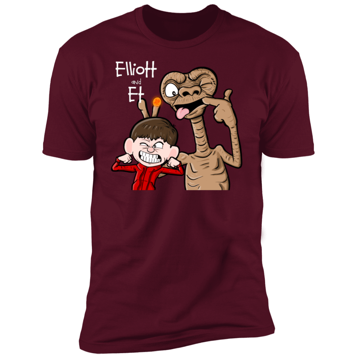 T-Shirts Maroon / S Elliot And ET Men's Premium T-Shirt