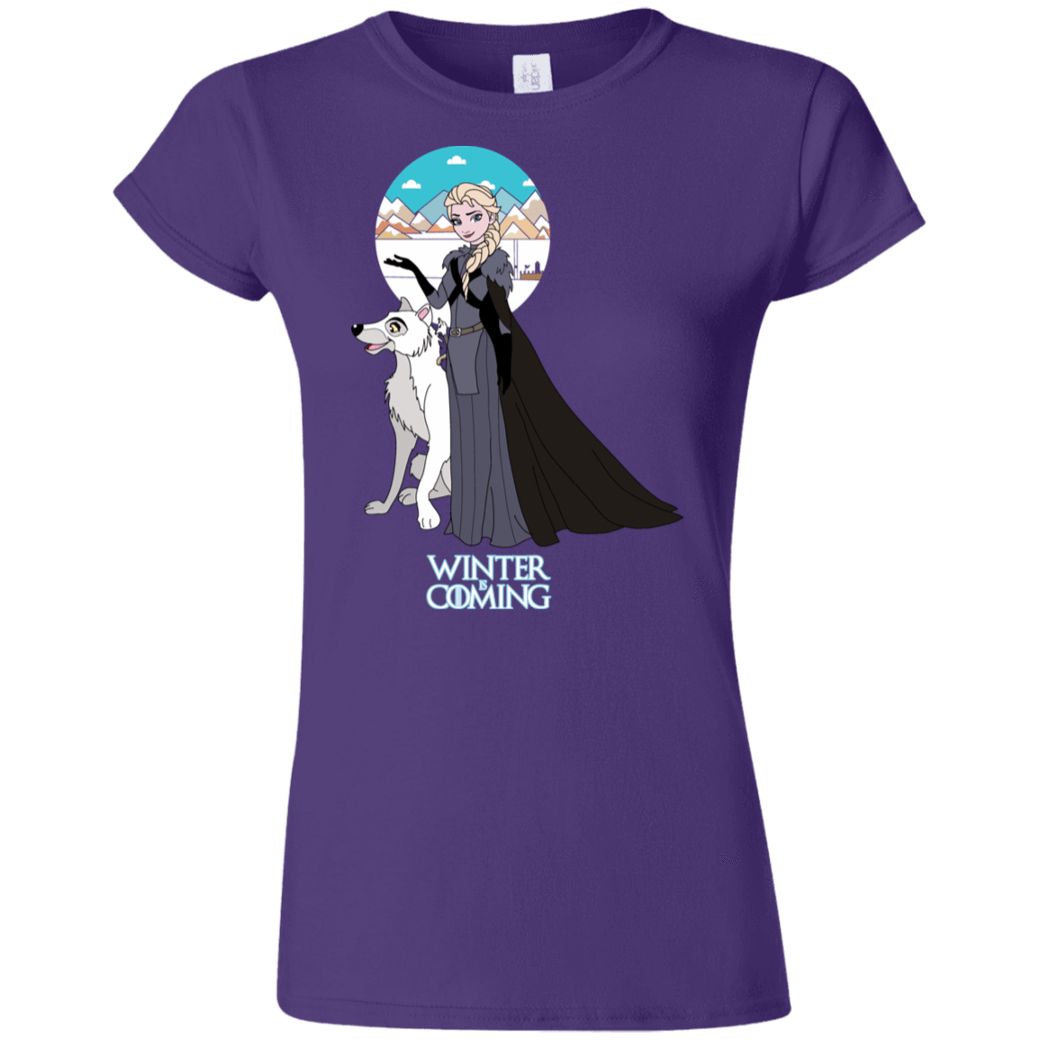 T-Shirts Purple / S Elsa is Coming Junior Slimmer-Fit T-Shirt