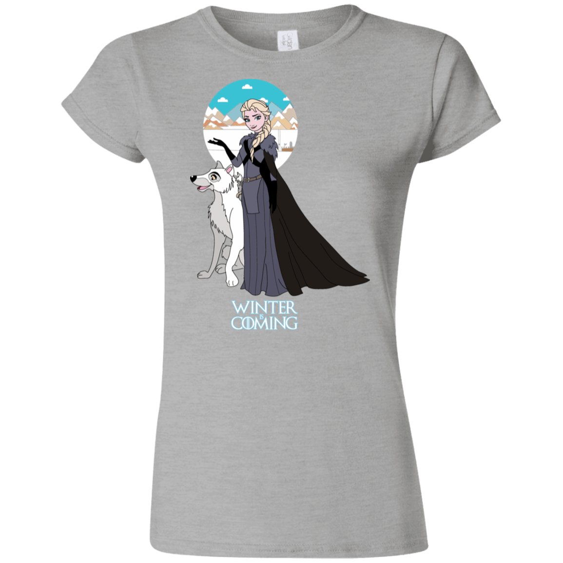 T-Shirts Sport Grey / S Elsa is Coming Junior Slimmer-Fit T-Shirt