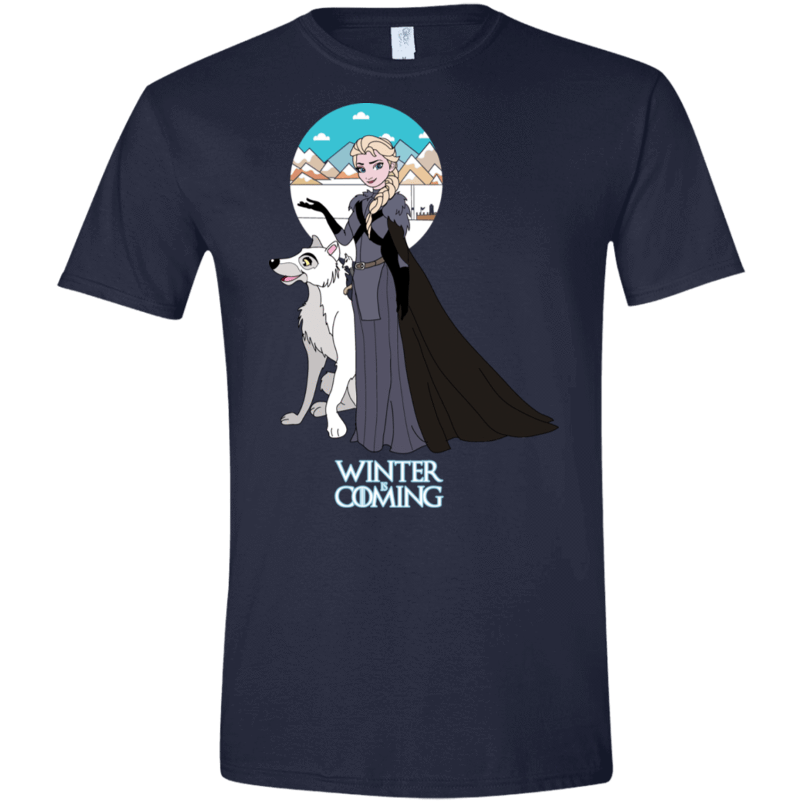 T-Shirts Navy / X-Small Elsa is Coming Men's Semi-Fitted Softstyle